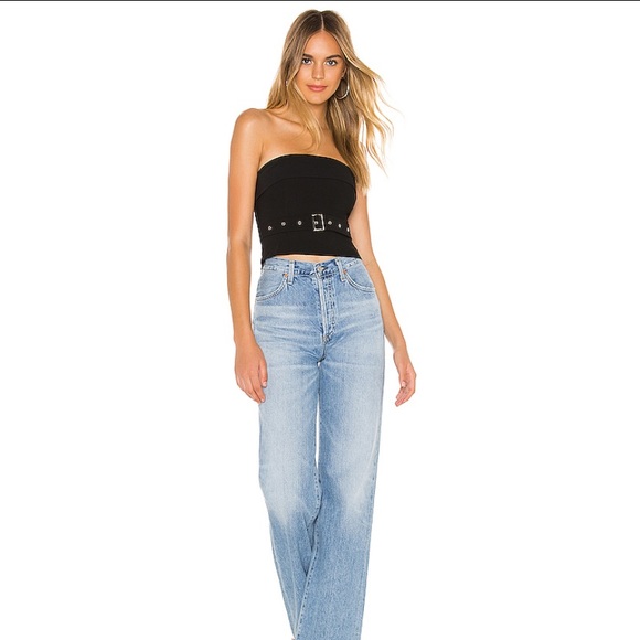 NWOT Revolve superdown Strapless Belted Top - Picture 4 of 14